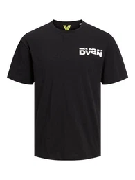 T-Shirt Print T-Shirt Grafik Design Kurzarm JCODIGIT 6081 in Schwarz