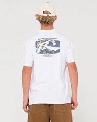 Rusty T-Shirt ADVOCATE SHORT SLEEVE TEE Weiß/Schwarz