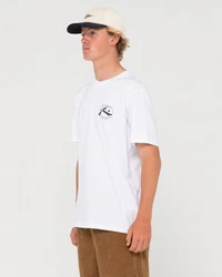 Rusty T-Shirt ADVOCATE SHORT SLEEVE TEE Weiß/Schwarz