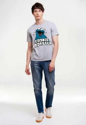 LOGOSHIRT T-Shirt Sesamstrasse Krmelmonster Grau/Grün/Braun