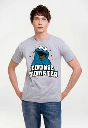 LOGOSHIRT T-Shirt Sesamstrasse Krmelmonster Grau/Grün/Braun