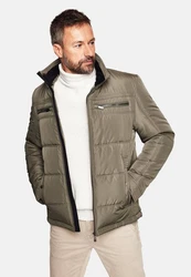 Cabano Steppjacke Stepp-Blouson Dunkelgrün/Khaki/Beige