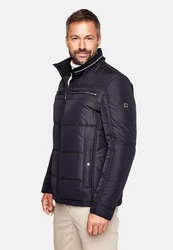 Cabano Steppjacke Stepp-Blouson Dunkelblau/Rot/Schwarz/Dunkelrot