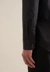 Seidensticker Businesshemd Slim Kentkragen Uni Grau/Schwarz/Dunkelgrau/Braun/Dunkelgrün/Dunkelbraun