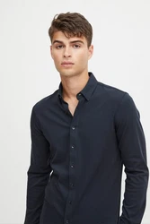 Casual Friday Langarmhemd CFArthur Dunkelblau