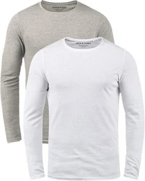 Langarmshirt (Set, 2er-Pack) in Unifarben