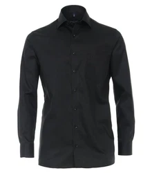 CASAMODA Langarmhemd Comfort Fit NOS Schwarz
