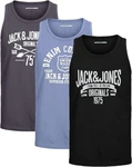 Jack & Jones Tanktop Slimfit Shirt mit Print (3er-Pack) 