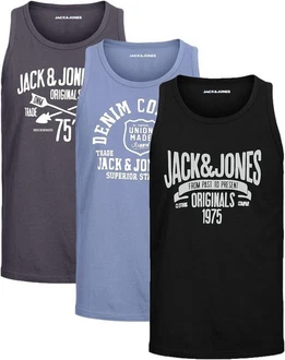 Jack & Jones Tanktop Slimfit Shirt mit Print (3er-Pack) Jack & Jones Tanktop Slimfit Shirt mit Print (3er-Pack)