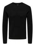 ONLY & SONS Strickpullover Phill ONSPHIL REG 12 STRUC CREW KNIT Schwarz
