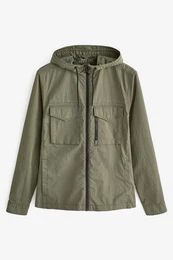 Anorak Wasserabweisende Kapuzenjacke im Utility-Stil (1-St)