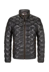 Milestone Lederjacke MSAversa Dunkelgrau/Grau/Schwarz