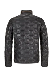 Milestone Lederjacke MSAversa Dunkelgrau/Grau/Schwarz