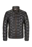Milestone Lederjacke MSAversa Dunkelgrau/Grau/Schwarz