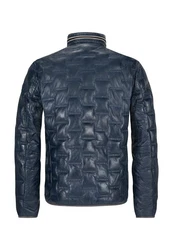 Milestone Lederjacke MSAversa Dunkelblau/Blau