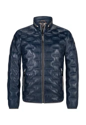 Milestone Lederjacke MSAversa Dunkelblau/Blau