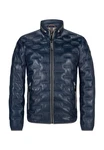 Milestone Lederjacke MSAversa Dunkelblau/Blau