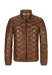 Milestone Lederjacke MSAversa Braun/Dunkelbraun