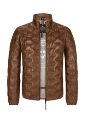 Milestone Lederjacke MSAversa Braun/Dunkelbraun
