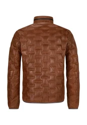 Milestone Lederjacke MSAversa Braun/Dunkelbraun