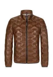 Milestone Lederjacke MSAversa Braun/Dunkelbraun
