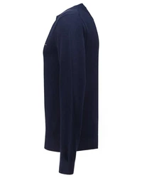 Gant Strickpullover R-Neck COTTON PIQUE C-NECK Blau