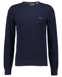 Gant Strickpullover R-Neck COTTON PIQUE C-NECK Blau