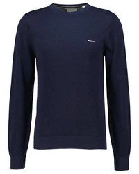 Gant Strickpullover R-Neck COTTON PIQUE C-NECK Blau