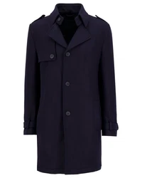 Drykorn Trenchcoat Kurzmantel Skopje Dunkelblau