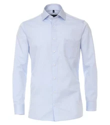 CASAMODA Langarmhemd Comfort Fit NOS Hellblau/Blau