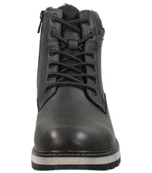 TOM TAILOR Stiefel mit Warmfutter Lederimitat/Textil 