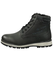 TOM TAILOR Stiefel mit Warmfutter Lederimitat/Textil 