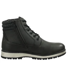 TOM TAILOR Stiefel mit Warmfutter Lederimitat/Textil 