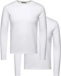 Langarmshirt (Set, 2er-Pack) in Unifarben