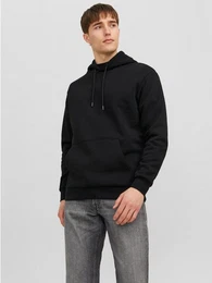 Hoodie Hoodie Kapuzen Pullover JJEBRADLEY 6100 in Schwarz