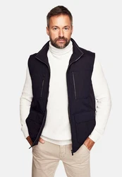 Cabano Steppweste Cotton-Touch Weste Dunkelblau/Dunkelrot/Schwarz/Hellblau