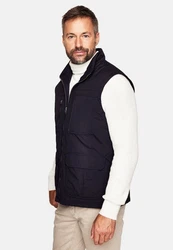 Cabano Steppweste Cotton-Touch Weste Dunkelblau/Dunkelrot/Schwarz/Hellblau