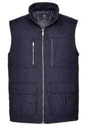Cabano Steppweste Cotton-Touch Weste Dunkelblau/Dunkelrot/Schwarz/Hellblau