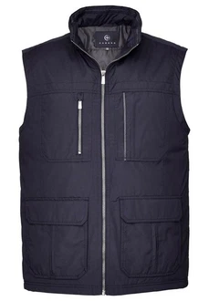 Cabano Steppweste Cotton-Touch Weste Dunkelblau/Dunkelrot/Schwarz/Hellblau