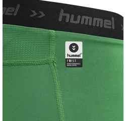 hummel First Performance Tight Shorts Grün/Neonfarben/Dunkelgrün