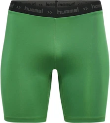 hummel First Performance Tight Shorts Grün/Neonfarben/Dunkelgrün