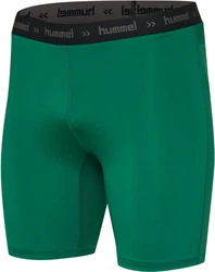 hummel First Performance Tight Shorts Dunkelgrün/Grün