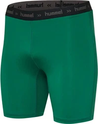 hummel First Performance Tight Shorts Dunkelgrün/Grün