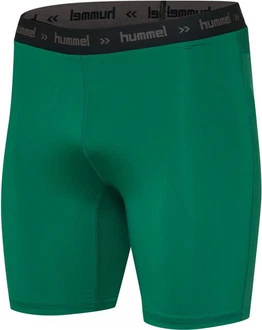 hummel First Performance Tight Shorts Dunkelgrün/Grün