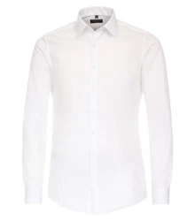 Redmond Businesshemd Slim Fit Weiß/Creme