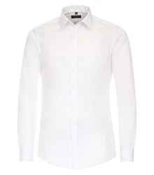 Redmond Businesshemd Slim Fit Weiß/Creme