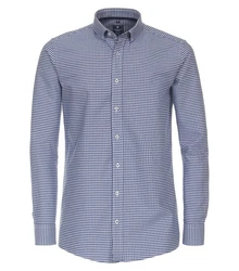 Redmond Langarmhemd Comfort Fit Dunkelblau/Blau/Hellblau