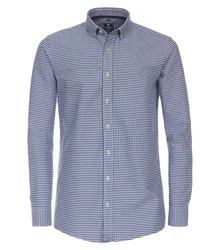 Redmond Langarmhemd Comfort Fit Dunkelblau/Blau/Hellblau