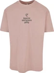 Mister Tee Justice Oversize Tee (1-tlg) Rosa/Beige/Lila/Braun