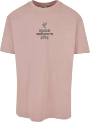 Mister Tee Justice Oversize Tee (1-tlg) Rosa/Beige/Lila/Braun